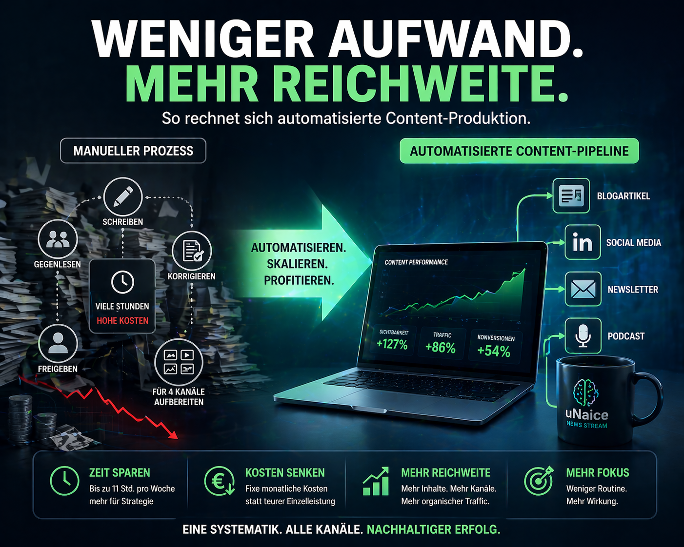 Ab welchem Content-Volumen rechnet sich eine automatische Content Plattform betriebswirtschaftlich?