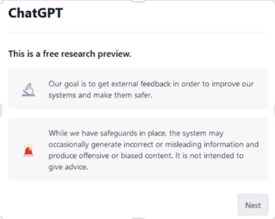 ChatGPT Research Preview
