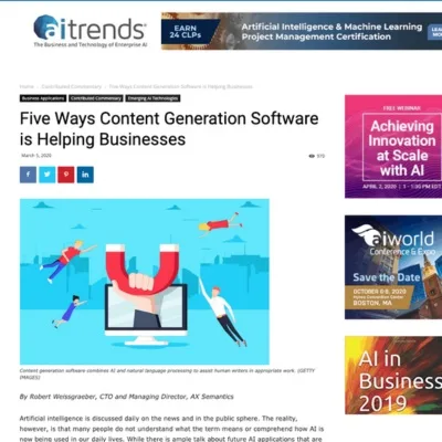 Five Ways Content Generation Software is Helping Businesses