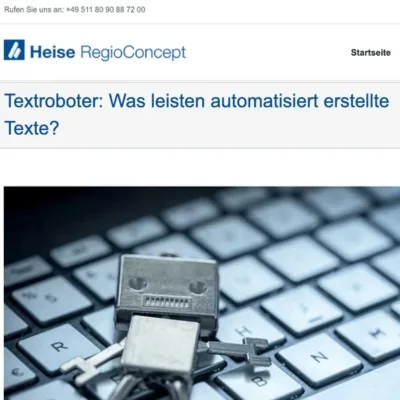 Textroboter: Was leisten automatisiert erstellte Texte?