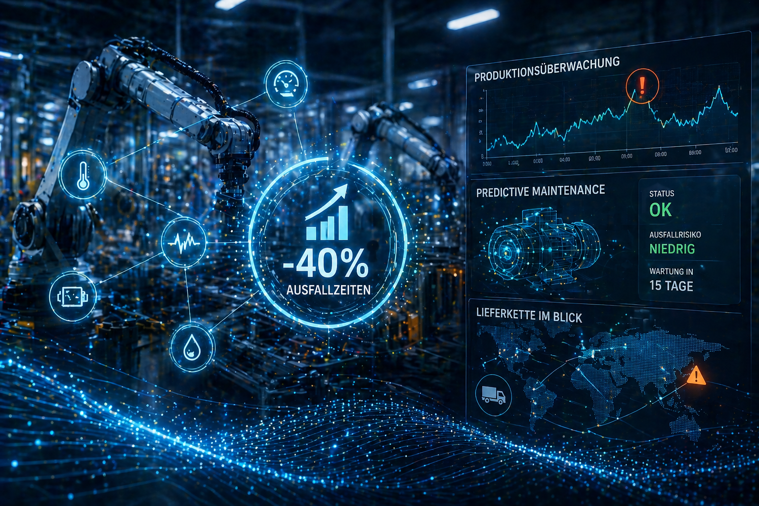 Wie lassen sich drohende Produktionsengpässe durch die intelligente Auswertung von Sensordaten frühzeitig identifizieren?