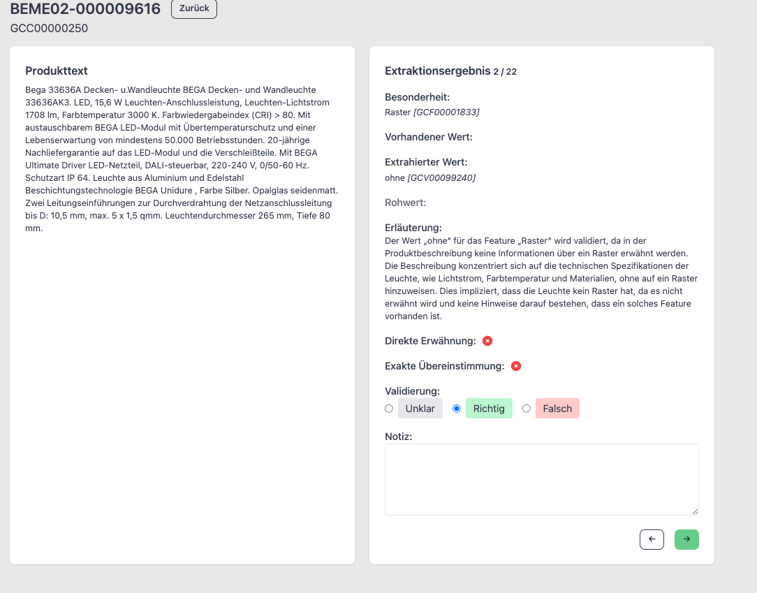 Validation Station Interface