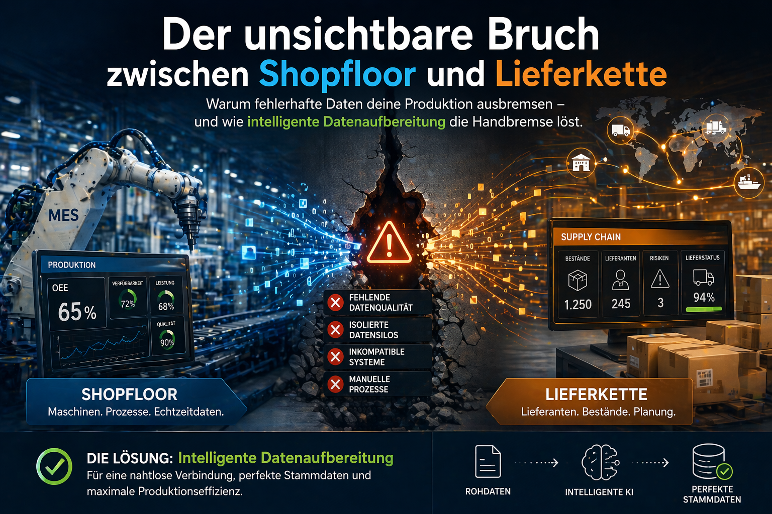 Warum scheitern Industrieunternehmen an der Verknüpfung von MES- und Supply-Chain-Daten?
