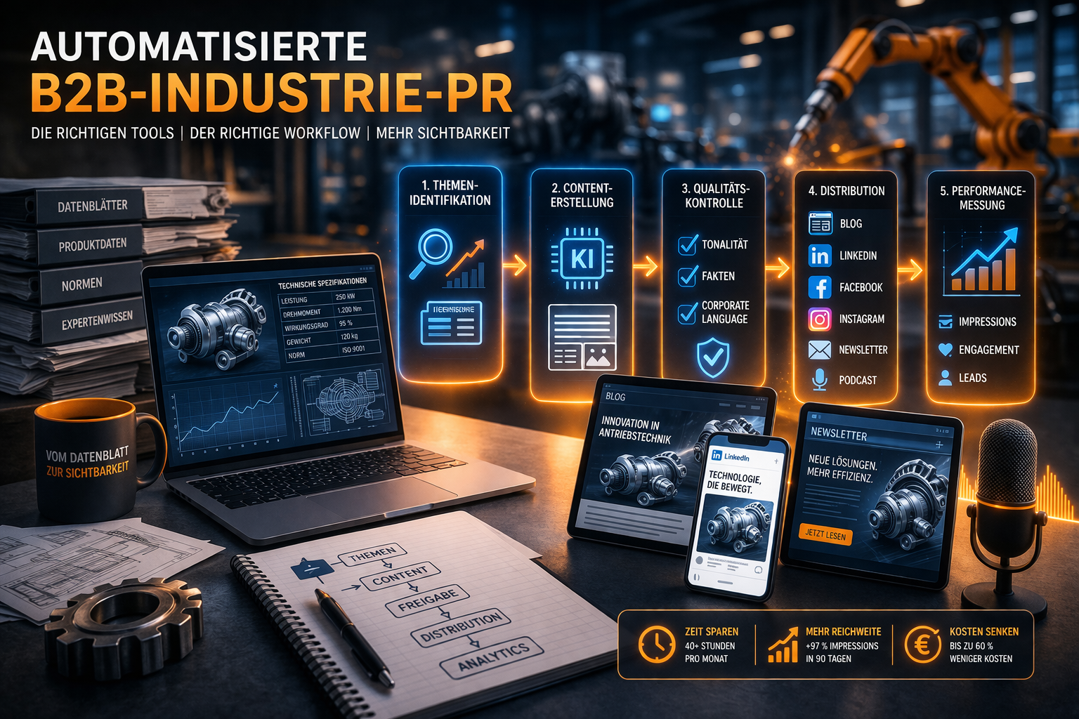 Welche Tools eignen sich für automatisierte B2B-Industrie-PR?