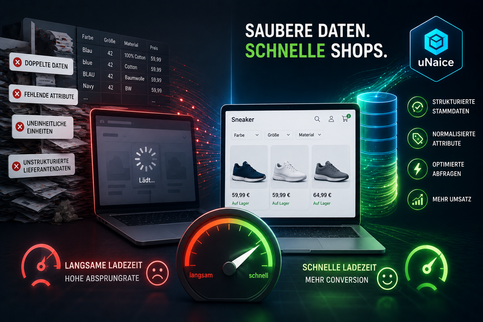 How Large Volumes of Product Data Slow Down Loading Times in Online Stores