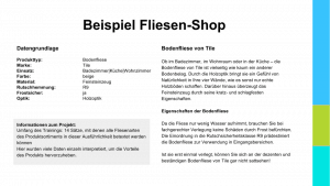 Content Automation using the example of a tile shop