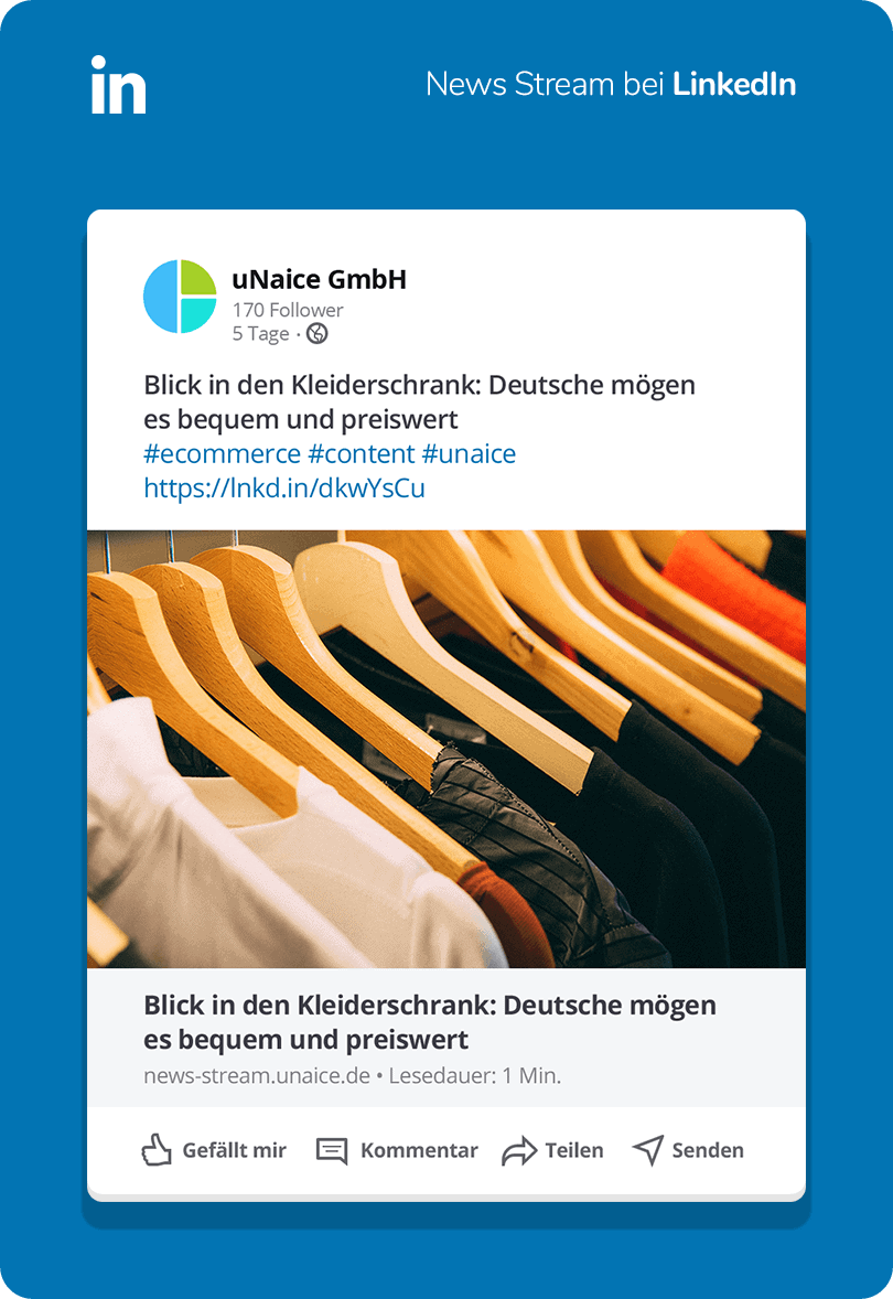 News Stream bei LinkedIn News Stream bei LinkedIn