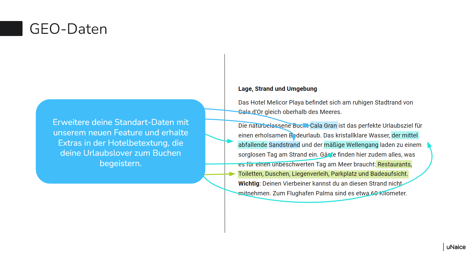 Texte mit Geo-Daten erweitern