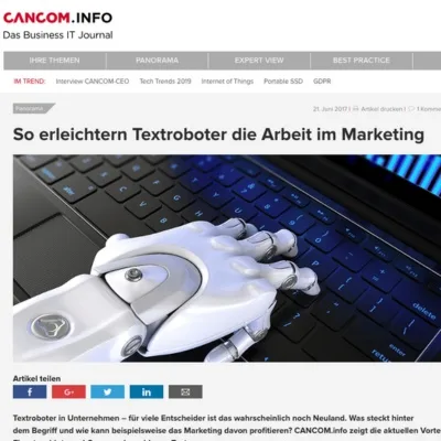 So erleichtern Textroboter die Arbeit im Marketing