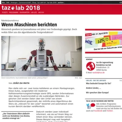 Roboterjournalismus: Wenn Maschinen berichten