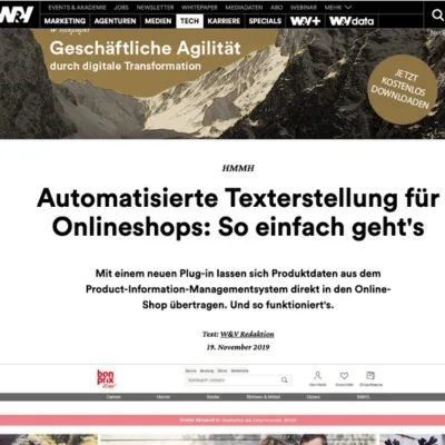 Automatisierte Texterstellung für Onlineshops: So einfach geht&apos;s (&apos;Automatic Text Generation for Online Shops: How easy it really is&apos;)